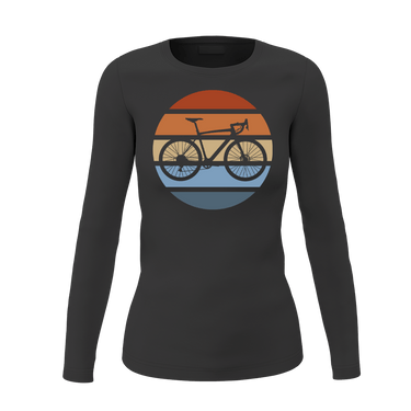 Modern Vintage Bicycle Women Long Sleeve Shirt